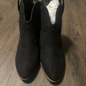 Black Suede Women's Ankle Boots